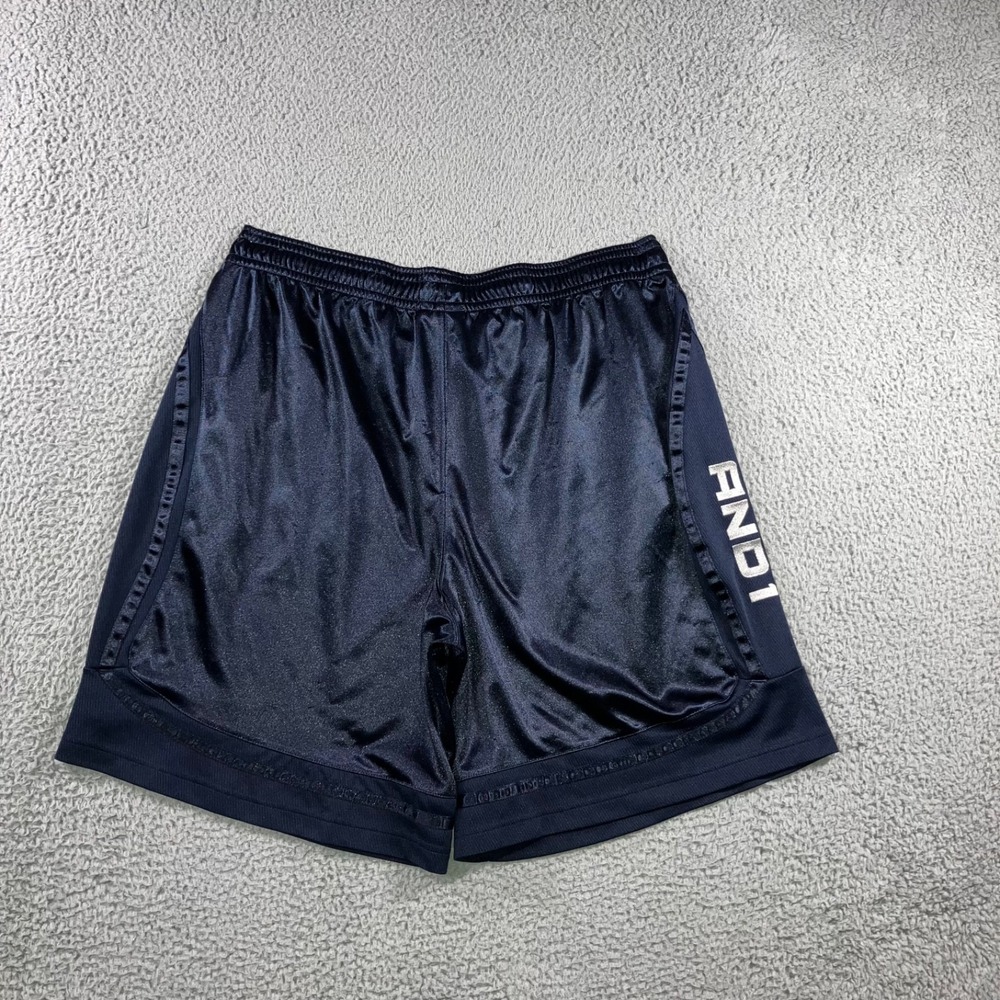 Vintage And 1 Basketball Shorts Men 2XL Dazzle‎ Silky Shiny Loose Baggy Y2K - Picture 2 of 12